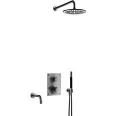 Takdusch svart krom Tapwell BOX7368 (9422816) Svart, Krom
