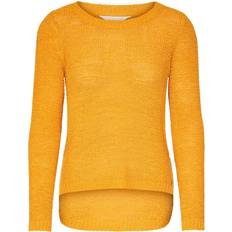 Amarillo - Jersey de punto Suéteres Only Texture Knitted Pullover - Yellow/Golden Yellow