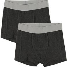 9-12M Boxershorts Børnetøj Minymo Bamboo Boxers 2-pack - Dark Grey Melange (5162-121)