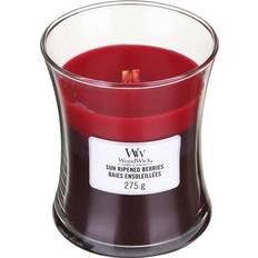 Multifarvet - Træ Lysestager, Lys & Dufte Woodwick Sun Ripened Berries Medium Duftlys 275g