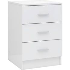 vidaXL 800462 High Gloss White Sängbord 35x38cm