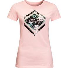 Jack Wolfskin Tropical Square T-shirt W - Blush Pink