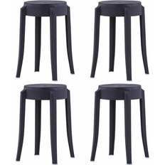 vidaXL Stackable Pallets 4pcs Bar Stool 46.5cm 4pcs