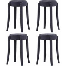 Stabelbare Barstole vidaXL Stackable Pallets 4pcs Barstol 46.5cm 4stk