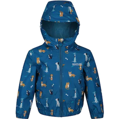 Regatta Kid's Ellison Printed Waterproof Jackets - Petrol Blue