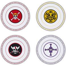 Multicoloured Dessert Plates Emblems Dessert Plate 21cm 4pcs