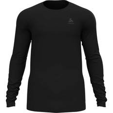 Schwarz Basisschicht-Oberteile Odlo Active F-Dry Light Long Sleeve Base Layer Men - Black