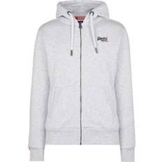 Superdry Orange Label Zip Hoodie - Ice Marl