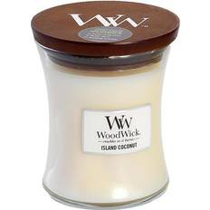 Avec Couvercle Bougies Parfumées Woodwick Island Coconut Medium Bougie Parfumée 275g