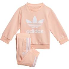 adidas Infant Crew Sweatshirt Set - Haze Coral/White (H35568)