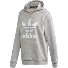 Adidas womens hoodie adidas Women's Adicolor Trefoil Hoodie - Medium Grey Heather