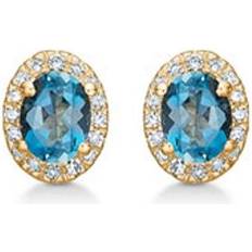 Mads Z Madeleine Earrings - Gold/Diamonds