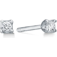 Mads Z Hvidguld Øreringe Mads Z Crown Earrings (0.09ct) - White Gold/Diamond