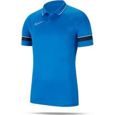 Nike academy 21 t shirt Nike Academy 21 Performance Polo Shirt Kids - Obsidian/White/Royal Blue