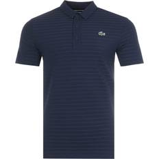 Lacoste Sport Textured Breathable Golf Polo Shirt - Navy Blue