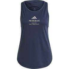 adidas Run For The Oceans Graphic Tank Top Women - Crew Navy