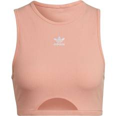Adidas Orange Tank Tops adidas Adicolor Essentials Rib Tank Top Women - Ambient Blush