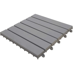 Legno Pavimentazioni Esterne vidaXL Pannelli Decking 10 pz Grigio Slavato 30x30cm Massello d'Acacia