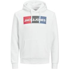 Jack & Jones Logo Decorated Hoodie - White