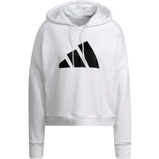 Adidas Sudadera Three Bar Hoodie - White Female