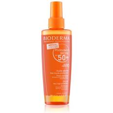 Non Comedogenico Esaltatori di Abbronzatura Bioderma Photoderm Bronz Huile Sèche SPF50+ 200ml