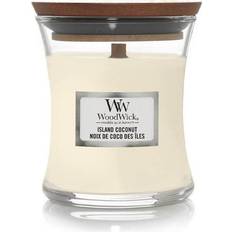 Blanc Bougies Parfumées Woodwick Island Coconut Small Bougie Parfumée 85g