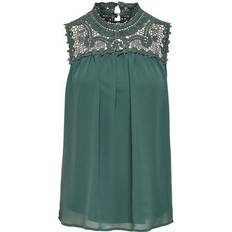 Only Lace Sleeveless Top - Green/Balsam Green