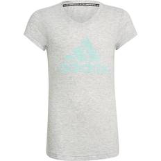 adidas Must Haves T-shirt Kids - White Melange/Clear Mint
