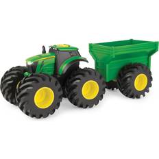 Plastic Tractors Tomy John Deere Monster Treads Tractor with Wagon