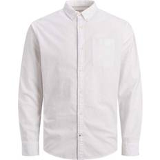 XS Camicie Jack & Jones JJEOXFORD Shirt L/S S21 Noos White/Fit