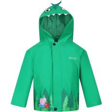 Gehen & Wandern Regenbekleidung Regatta KId's Peppa Pig Animal Hood Jacket - Jelly Bean Dinosaur (RKW273_RPA)