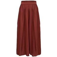 Only Onlvenedig Paperbag Long Skirt - Rosso Carminio