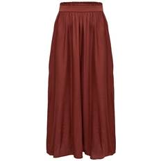 Only Paperbag Maxi Nederdel - Brown/Henna