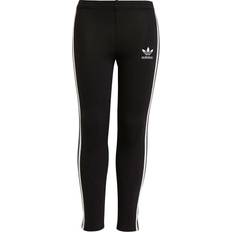 Stripes Trousers Children's Clothing adidas Girl's Adicolor Leggings - Black/White (H25256)