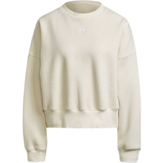 Adidas Felpa Girocollo Over Avorio Donna Sweatshirt - Beige