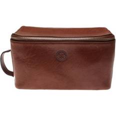 Barolo Toilet Bag - Mid Brown
