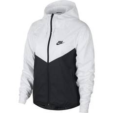 NIKE Friluftsjakker NIKE Women's Sportswear Windrunner Jacket - White/Black/Black