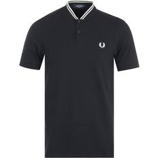 Fred Perry Bomber Collar Polo Shirt - Black