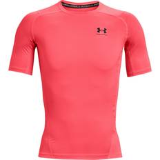 Under Armour Elastane/Lycra/Spandex Top Under Armour Maglietta Short Sleeve Male - Red/White