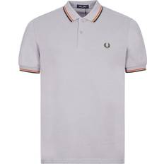 Fred Perry Twin Tipped Polo Shirt - 50'S Silver/Rust/Hunting Green