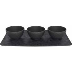 Villeroy & Boch Manufacture Rock Tapas Set Servering 4stk