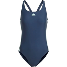 Adidas Uimapuvut Adidas Women's SH3.RO Classic 3-Stripes Swimsuit - Crew Navy/Clear Mint