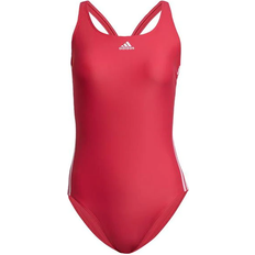 Adidas Women's SH3.RO Classic 3-Stripes Swimsuit - Power Pink/White