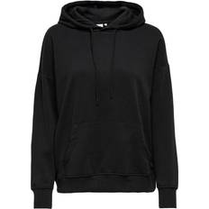 Only Feel Life L/S Hood - Black