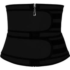 Nylon Korsetts Waist Trainer with Two Bands - Black