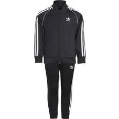 Adidas Kid's Adicolor SST Tracksuit - Black/White (H25260)