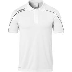 Uhlsport Stream 22 Polo Shirt - White/Black