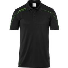 Uhlsport Stream 22 Polo Shirt - Black/Fluo Green