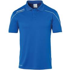 Uhlsport Stream 22 Polo Shirt - Azure Blue/White