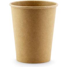 Sankthans Papkrus PartyDeco Paper Cups kraft Light Brown 6-pack